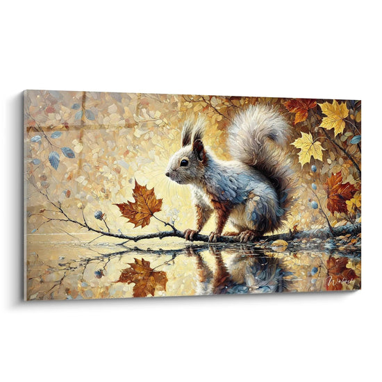 Tableau Reflets d'Automne - Édition Écureuil Animaux