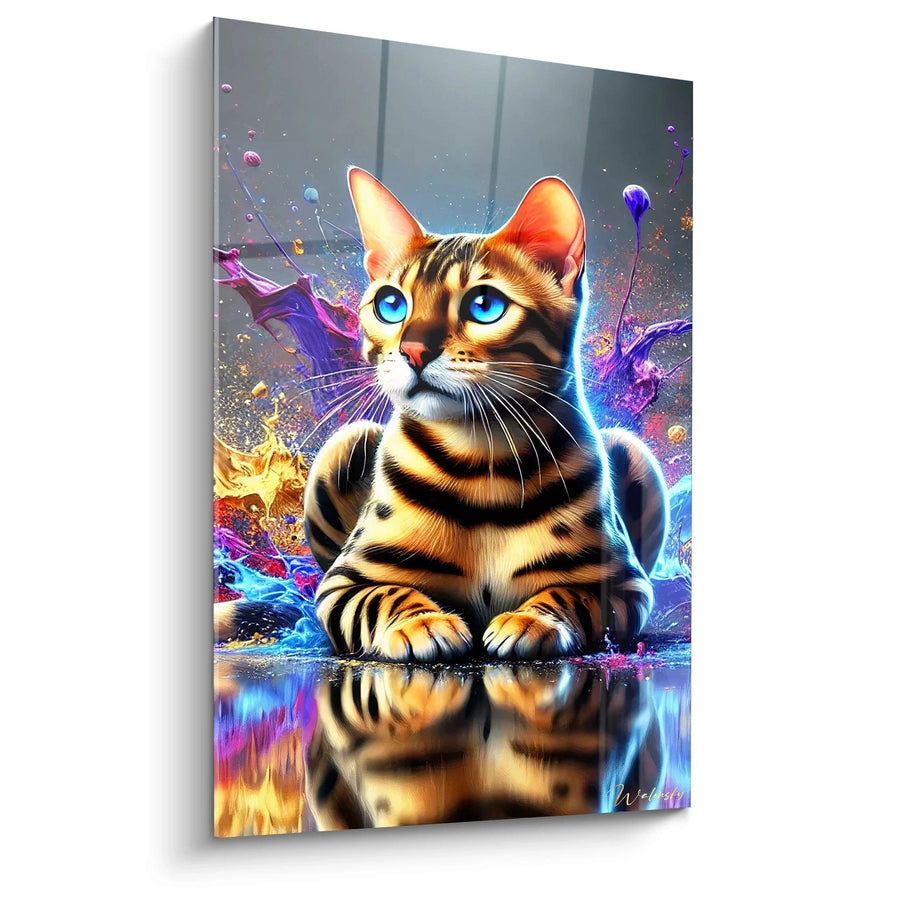 Tableau Regard Saphir - Edition Chat Animaux