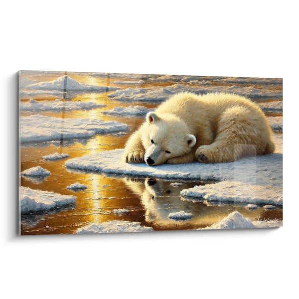 Tableau Rêve de Glace - Edition Ours Polaire Animaux