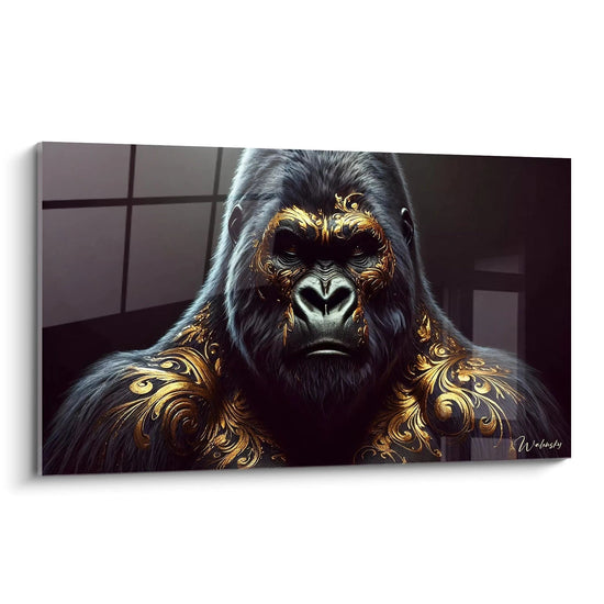 Tableau Roi des Primates - Édition Gorille Animaux