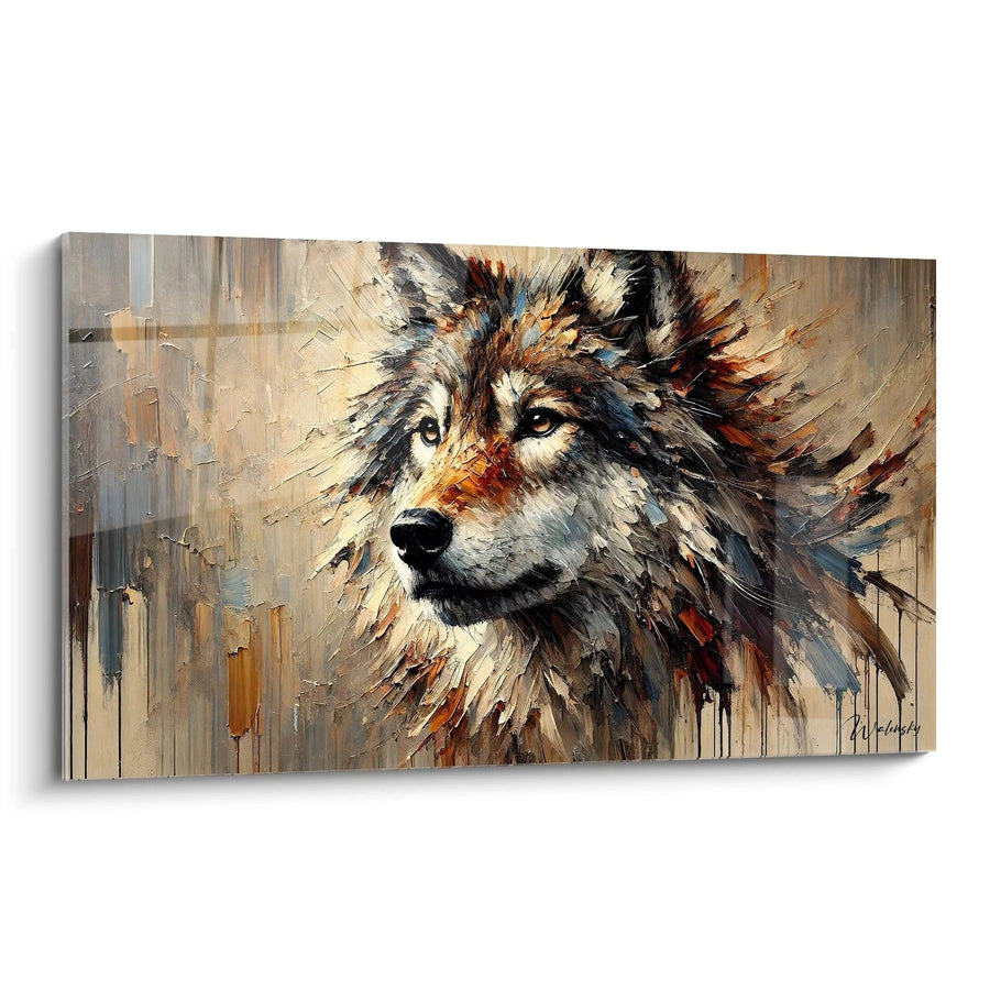 Tableau Roi des Terres Sauvages - Édition Loup Animaux