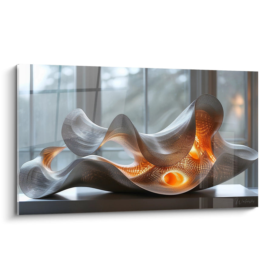 Tableau sculpture moderne ondulante - Lumière Architecturale - édition Architecture