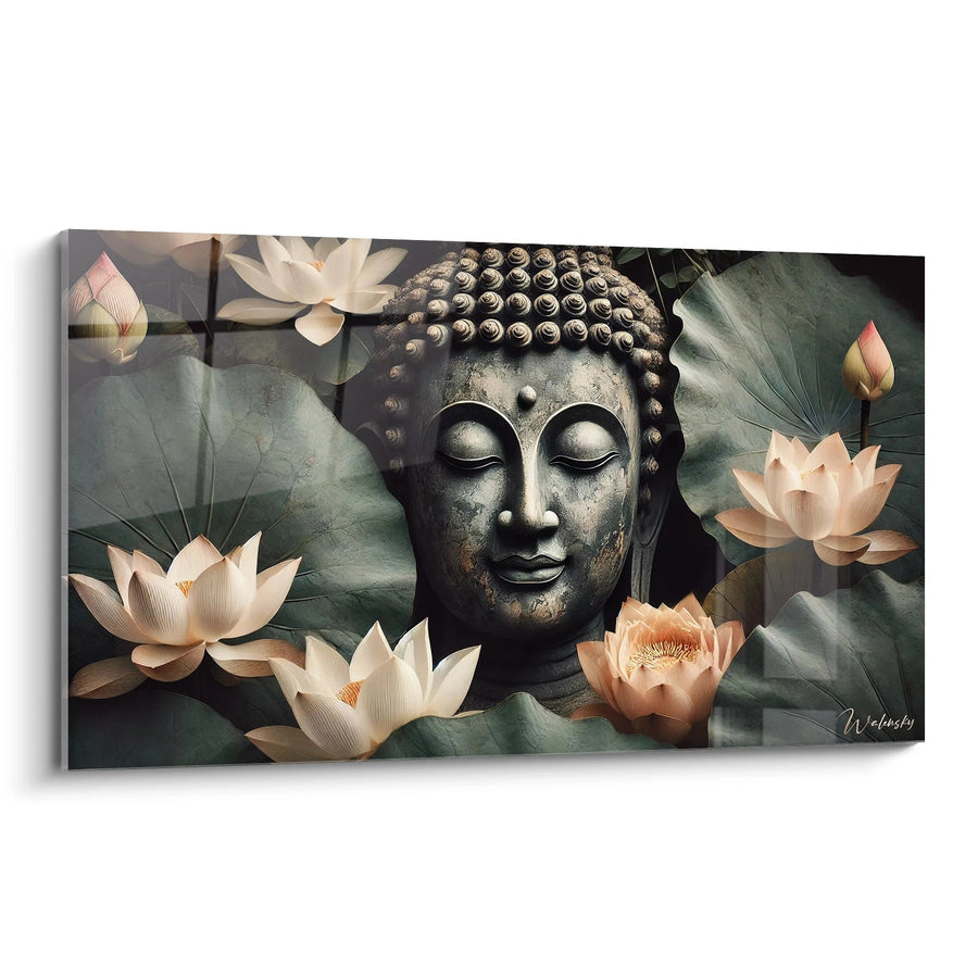 Tableau Sérénité en Fleur - Édition Bouddha Zen