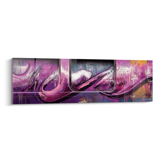 Tableau Signature Pourpre - édition graffiti