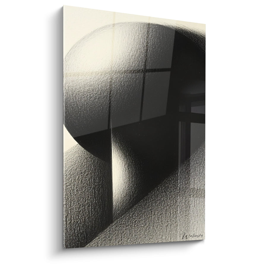 Tableau sphère géométrique - Équilibre architectural - édition texture abstrait
