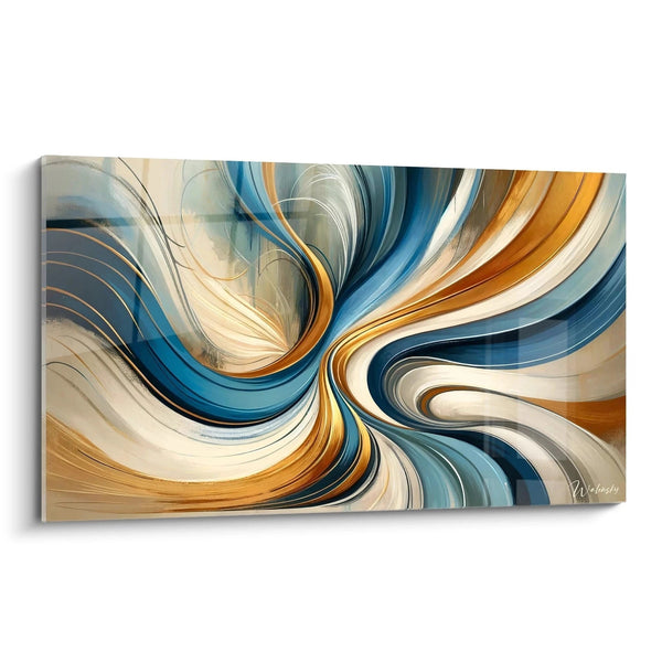 Tableau Spirales Élégantes - Édition Abstrait