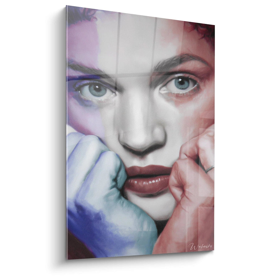 Tableau Visage Yeux Océan Profond - édition hyperréalisme