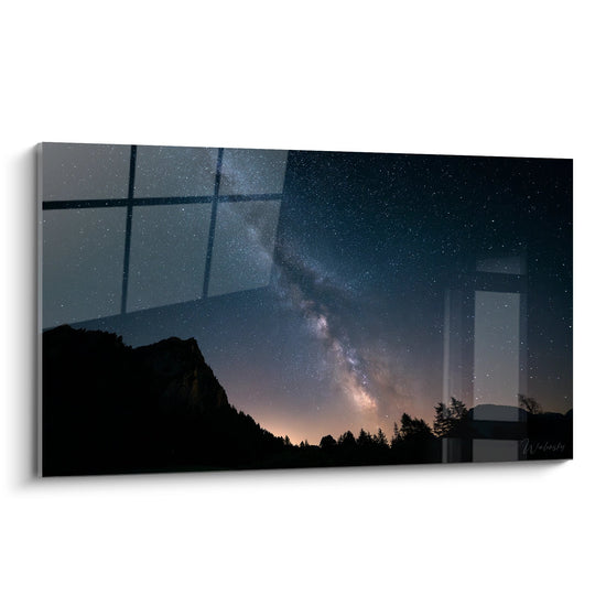 Tableau Voie Lactée à travers fenêtre - Horizon Cosmique - édition ciel étoilé