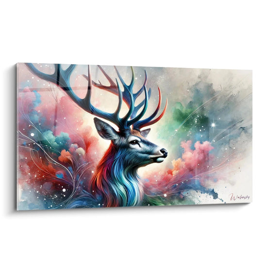 Tableau Vortex de Couleur Cervin - Édition Animaux