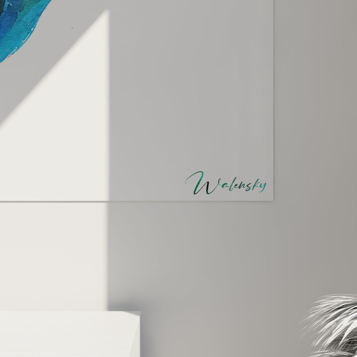Vue d'ensemble artwork tennis aquarelle style moderne pour décoration intérieure sportive